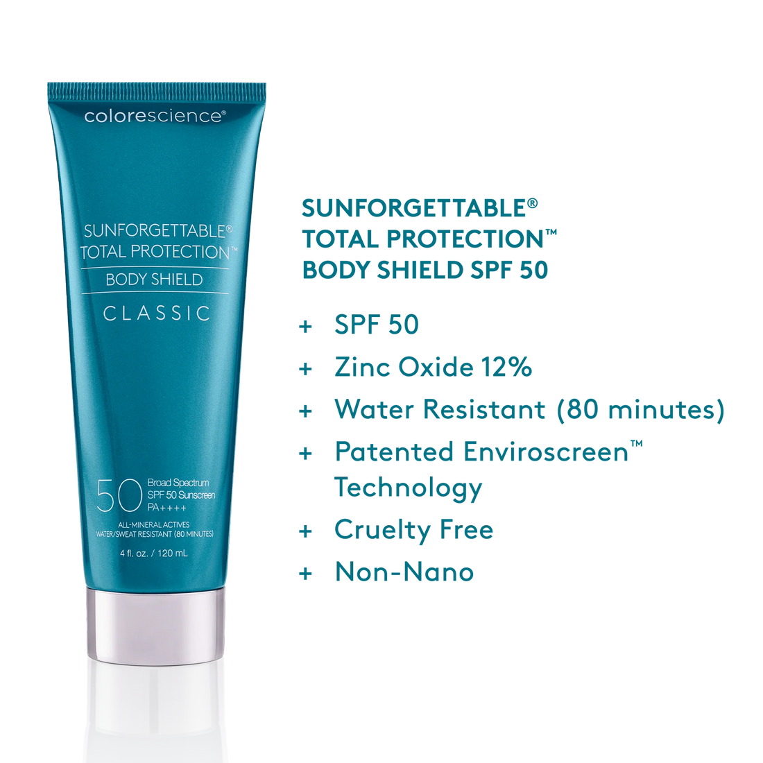 Sunforgettable® Total Protection® Body Shield Classic SPF 50
